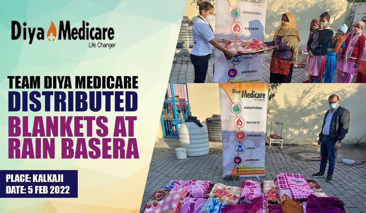 Blanket Distribution- Rain Basera Kalkaji